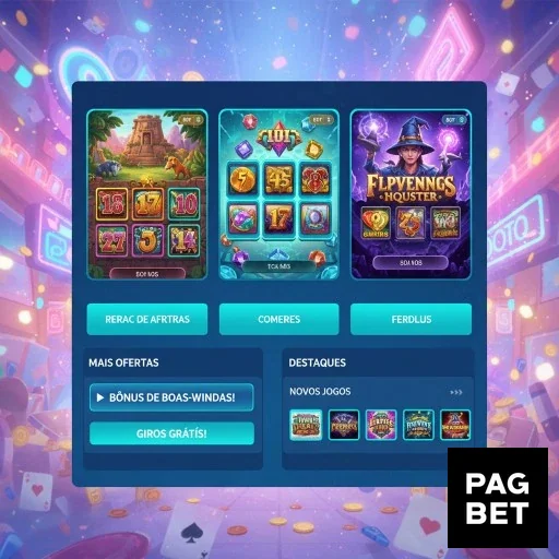 Ilustração de Slots Empolgantes com Promoções Irresistíveis