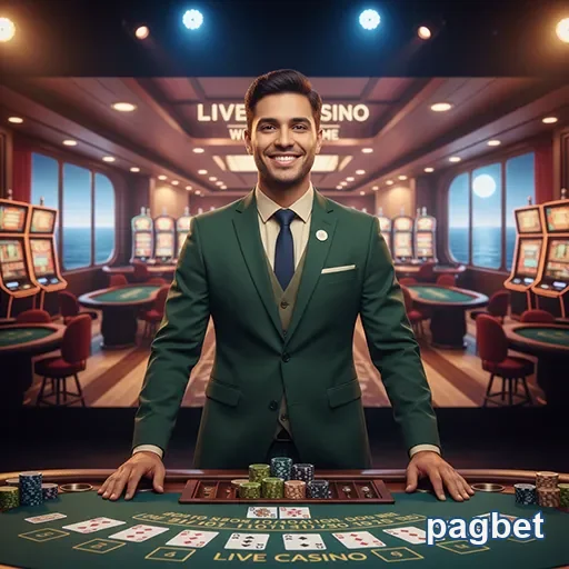 Jogador apostando em uma mesa de cassino ao vivo